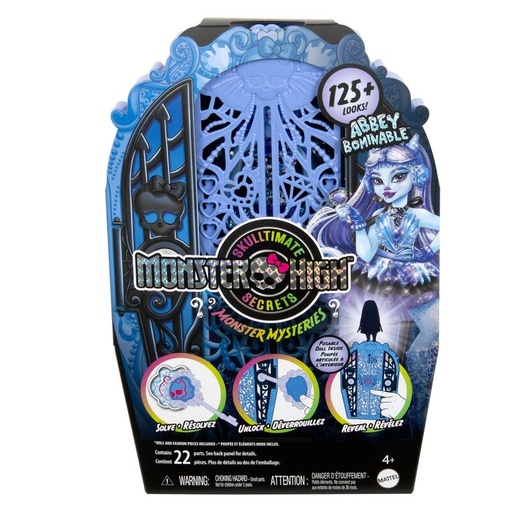 [194735230631] Muñeca Abbey Bominable + armario Monster High Skulltime Secrets