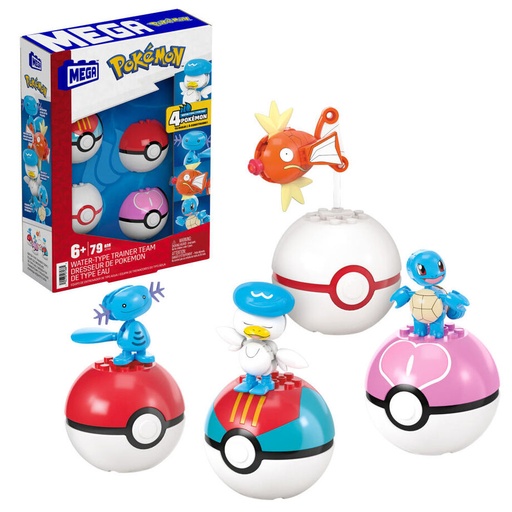 [194735275885] MEGA Construx Equipo de entrenador de Agua Pokemon