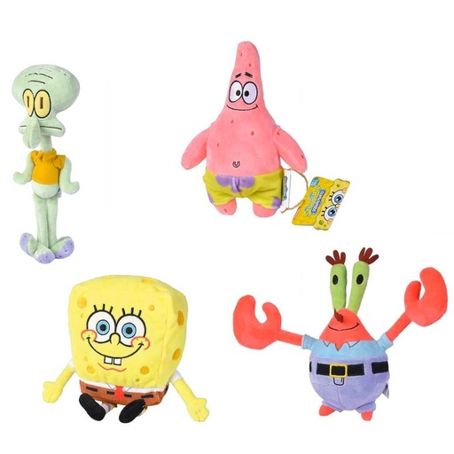 [4006592088057] Peluche Bob Esponja 20cm surtido