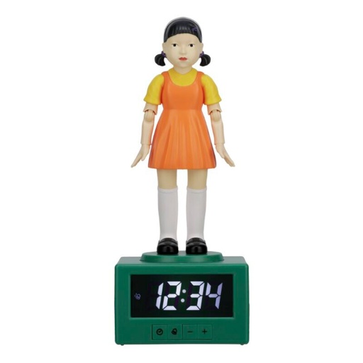 [5056577735765] Reloj despertador Young-hee El Juego del Calamar 26cm
