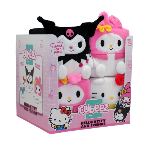 [8056379185338] Peluche Cubeez Hello Kitty 10cm surtido