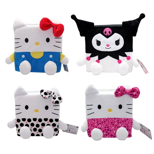 [8056379185345] Peluche Cubeez Hello Kitty 20cm surtido