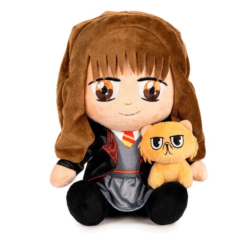 [8425611354540 Hermione] Peluche Hermione &#38; Crookshanks Harry Potter 25cm