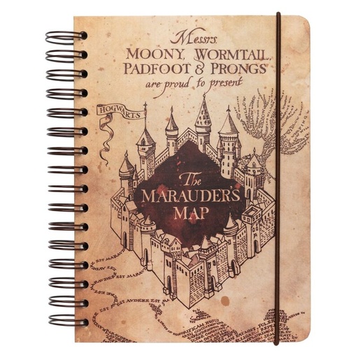 [8435497258986] Cuaderno A5 Mapa del Merodeador Harry Potter