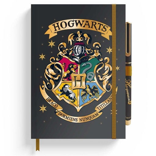 [8435747803850] Cuaderno A5 premium + boligrafo Hogwarts Harry Potter