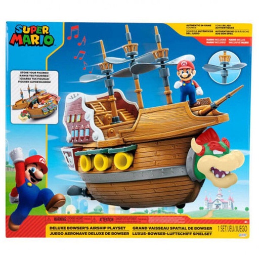 [192995404298] Playset Deluxe Aeronave Bowser Super Mario Nintendo