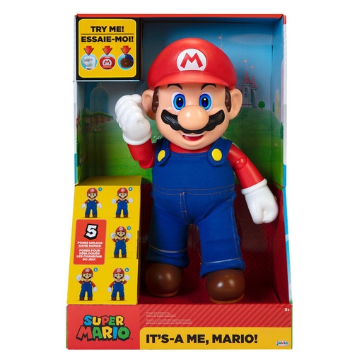 [192995404304] Figura interactiva ingles Its A Me Mario Super Mario Nintendo 36cm