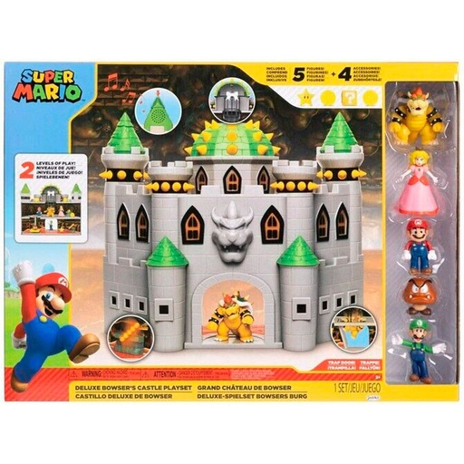 [192995405905] Playset Bowser Castillo Super Mario Bros