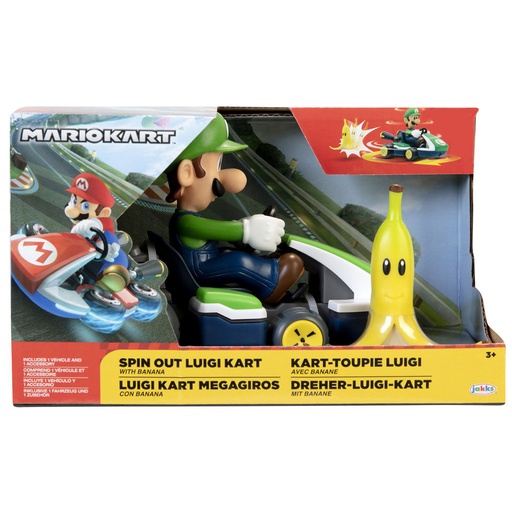 [192995408753] Figura Luigi Kart megagiros Mario Kart 6,5cm