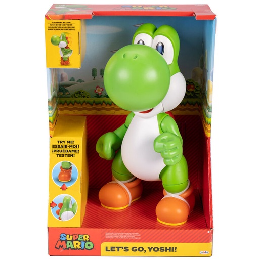 [192995413993] Figura interactiva Yoshi Lets Go Super Mario Bros 36cm