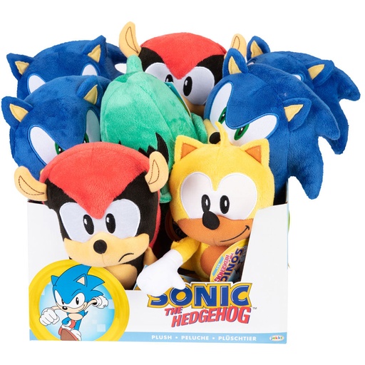 [192995414488] Peluche Sonic The Hedgehog 22cm surtido