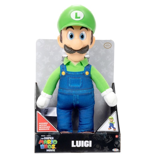[192995416284] Peluche Luigi Super Mario Bros 30cm