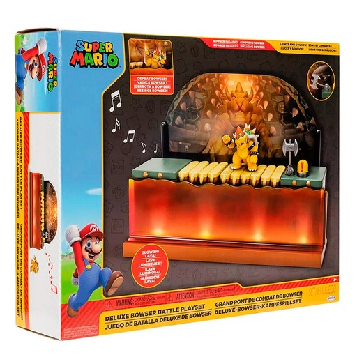 [192995418608] Playset Batalla contra Bowser Deluxe Super Mario Bros