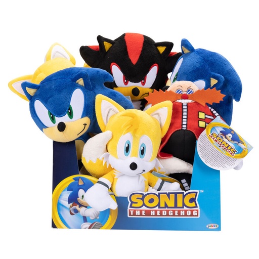[192995422384] Peluche serie 10 Sonic the Hedgehog 23cm surtido
