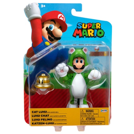 [39897914480] Figura Luigi Felino Super Mario Nintendo 10cm