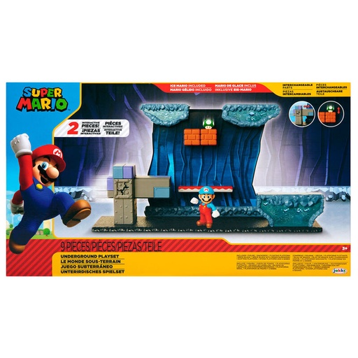 [192995404274] Playset Subterraneo Super Mario Nintendo