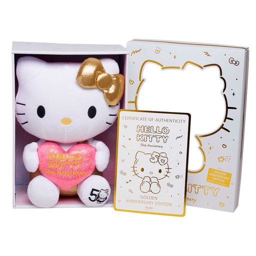 [4006592093297] Peluche 50th Anniversario Hello Kitty 30cm