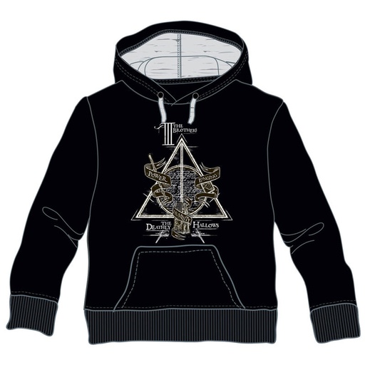 [8435073745121] Sudadera capucha Deathly Hallows Harry Potter