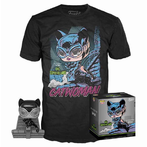 [889698396189] Set figura POP & Tee DC Jim Lee Catwoman