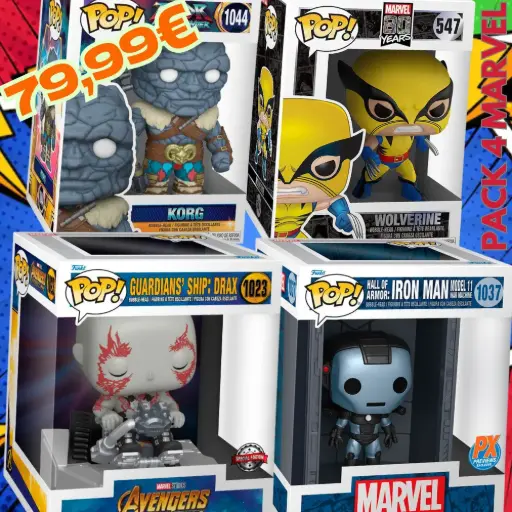 PACK 4 MARVEL